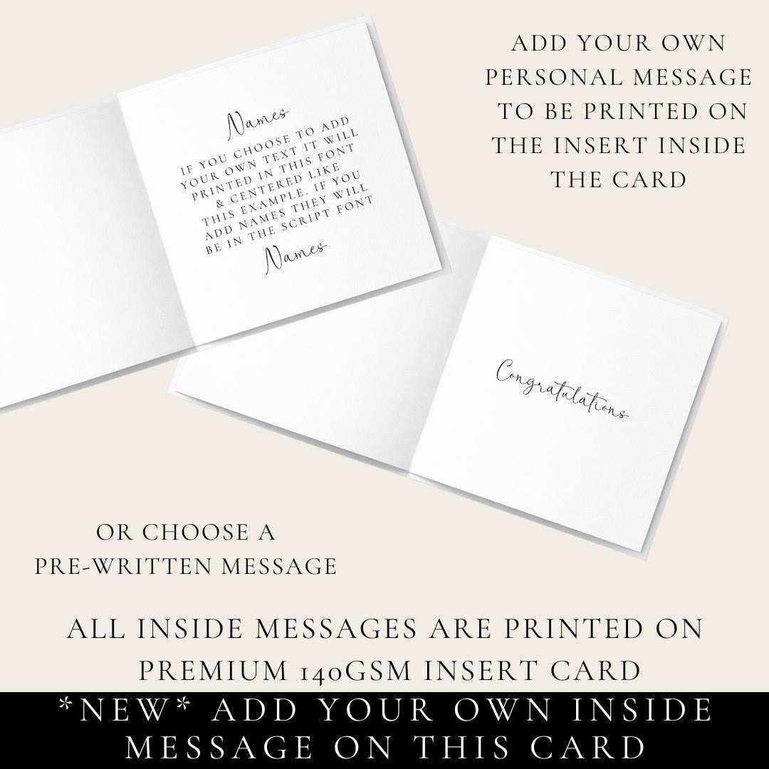 Anniversary Card Husband - Personalised Romantic Greeting Card With Custom Message