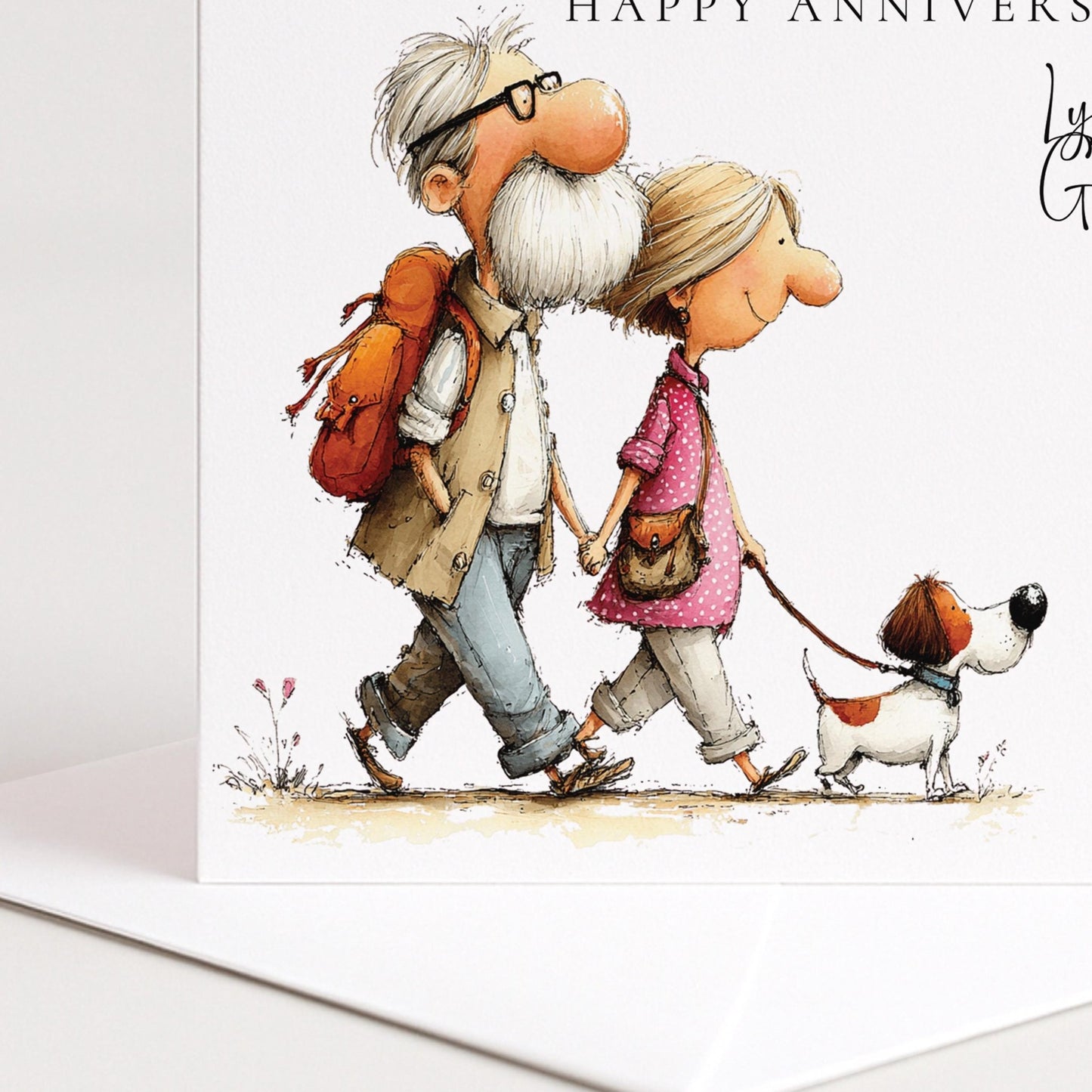 Anniversary Card Sister Brother in Law