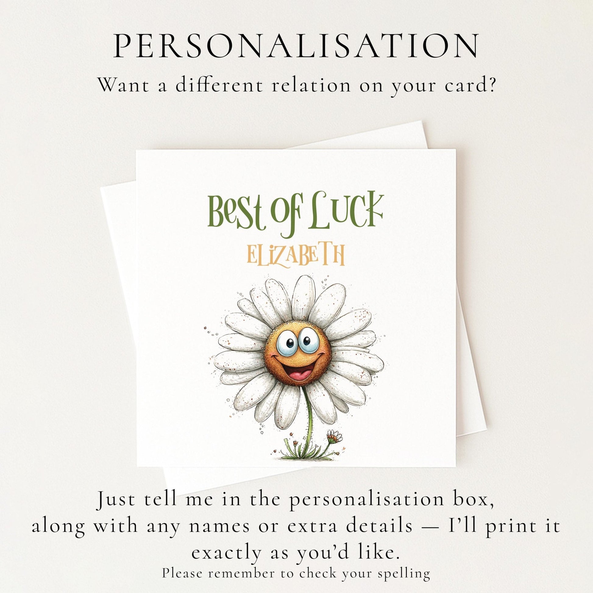 Best of Luck Card - Whimsi Lilley