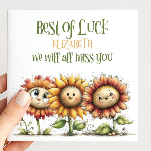 Best of Luck Leaving Card - Whimsi Lilley