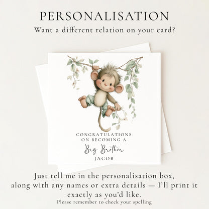 Big Brother Card from Baby - Whimsi Lilley