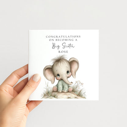 Big Sister Card from Baby - Whimsi Lilley