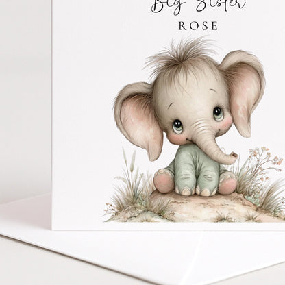 Big Sister Card from Baby - Whimsi Lilley