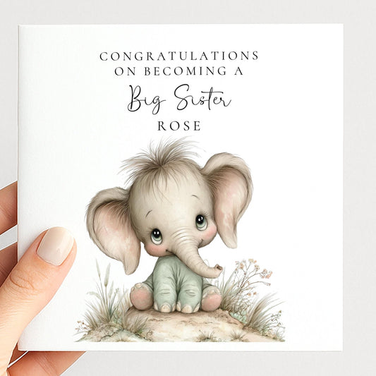 Big Sister Card from Baby - Whimsi Lilley