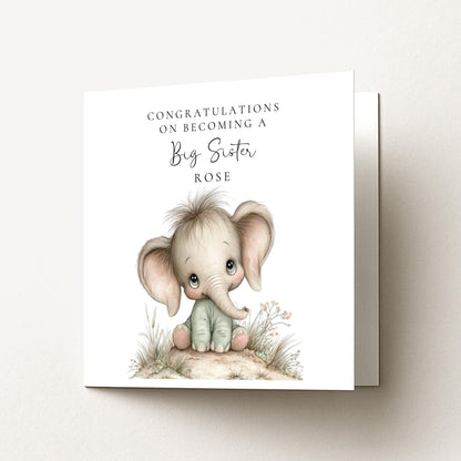 Big Sister Card from Baby - Whimsi Lilley