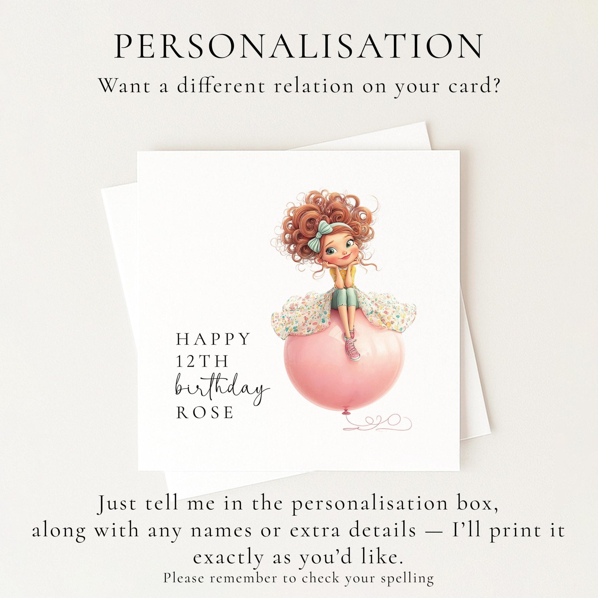 Birthday Card for Girl - Whimsi Lilley