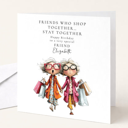 Funny Birthday Card – Personalised Friend Birthday Card With Custom Name