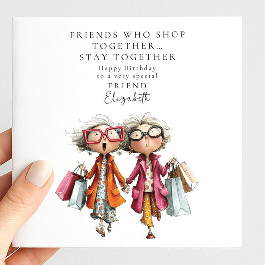 Funny Birthday Card – Personalised Friend Birthday Card With Custom Name