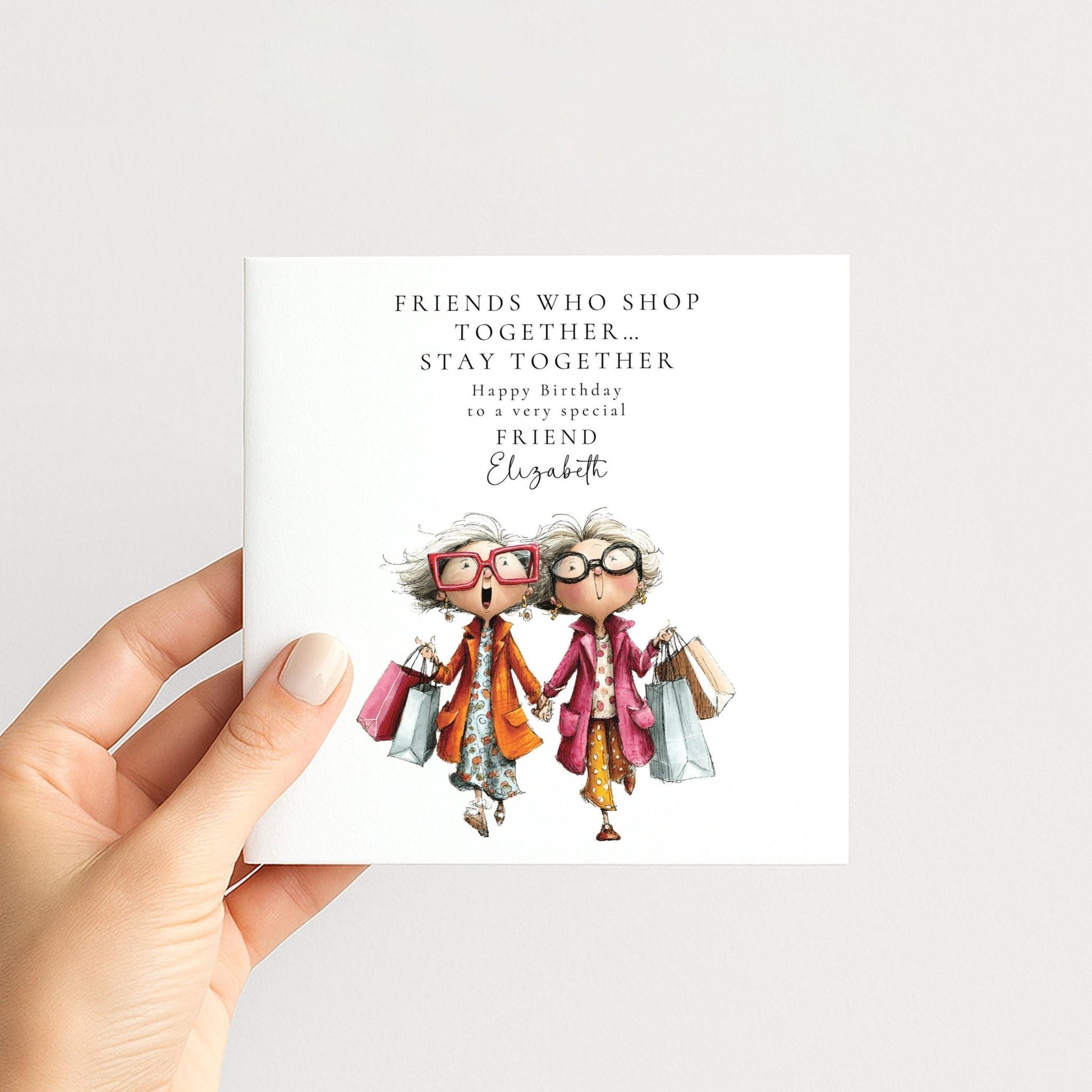 Funny Birthday Card – Personalised Friend Birthday Card With Custom Name