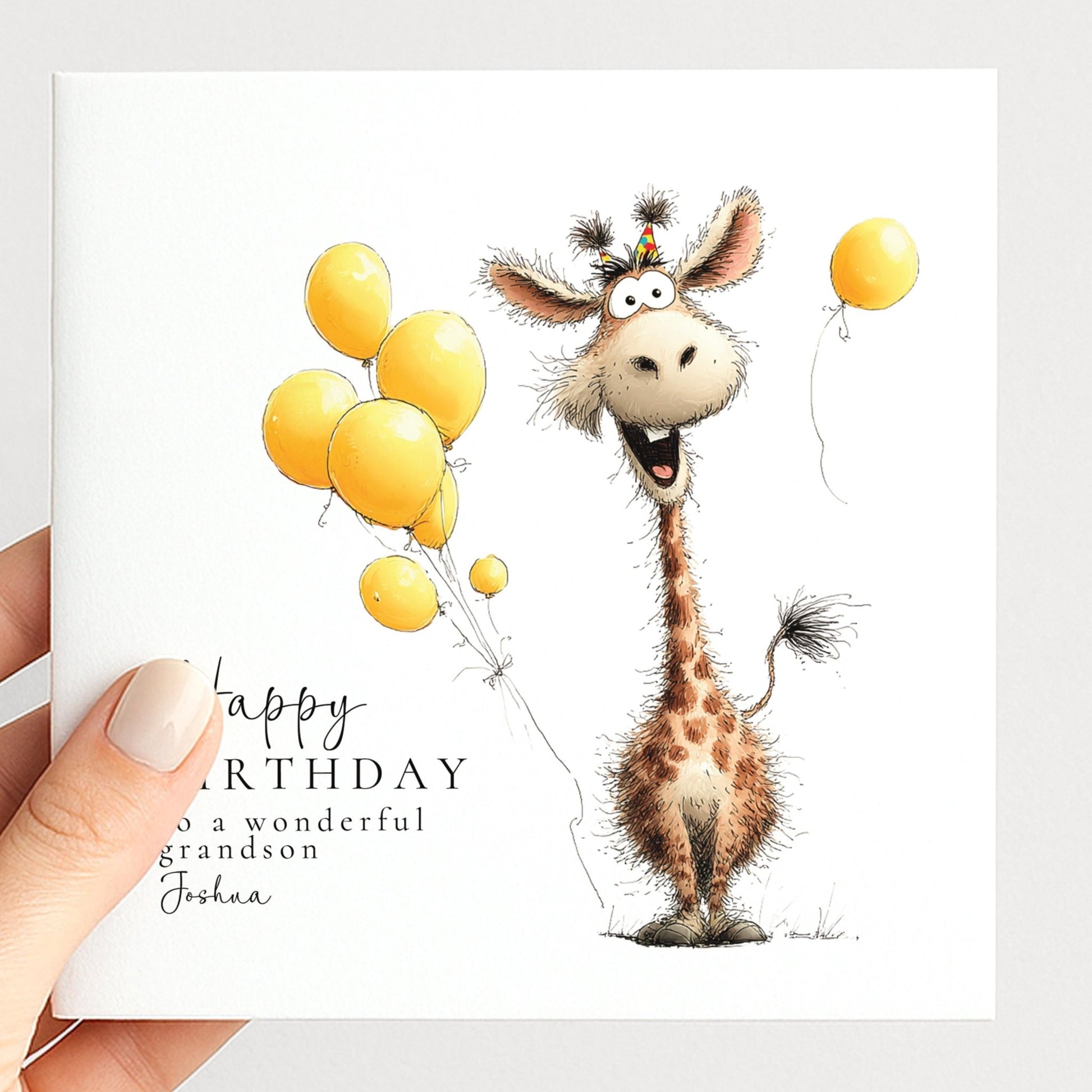Grandson Birthday Card - Whimsi Lilley
