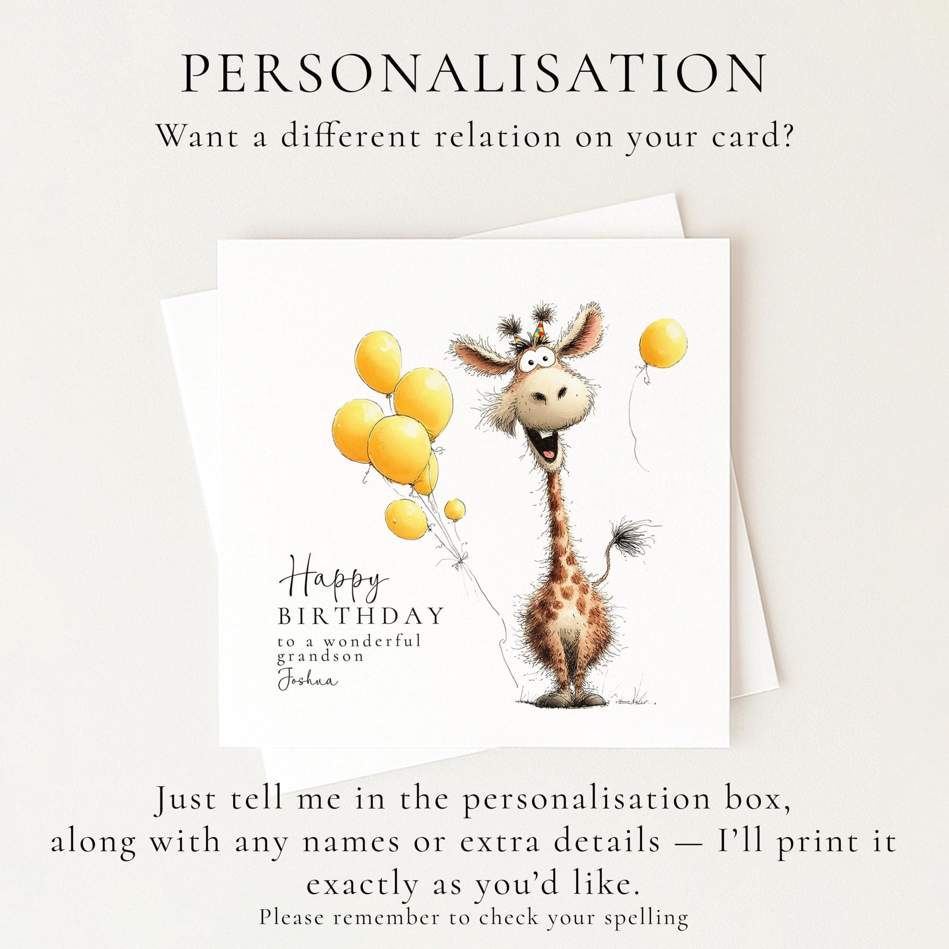 Grandson Birthday Card - Whimsi Lilley