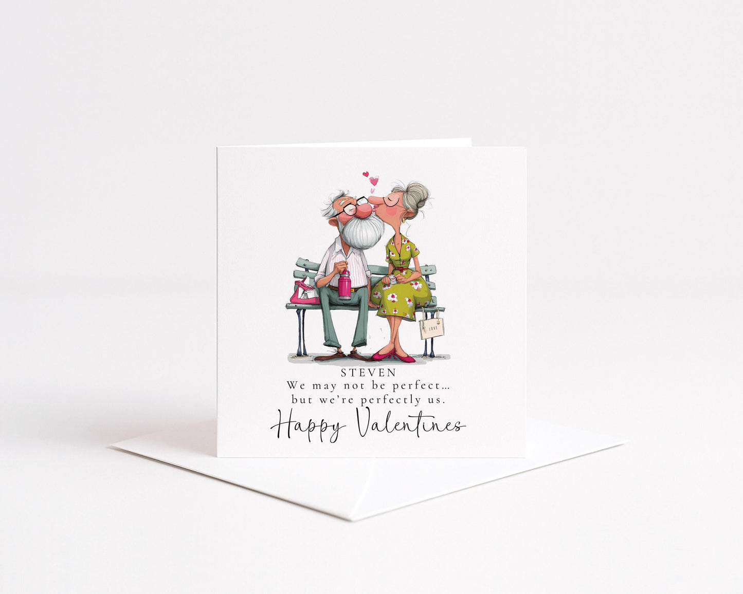 Funny Valentines Card Perfectly Us, Personalised Valentine Card for Him, Husband Boyfriend Partner Anniversary Card, Cute Couple Love Card