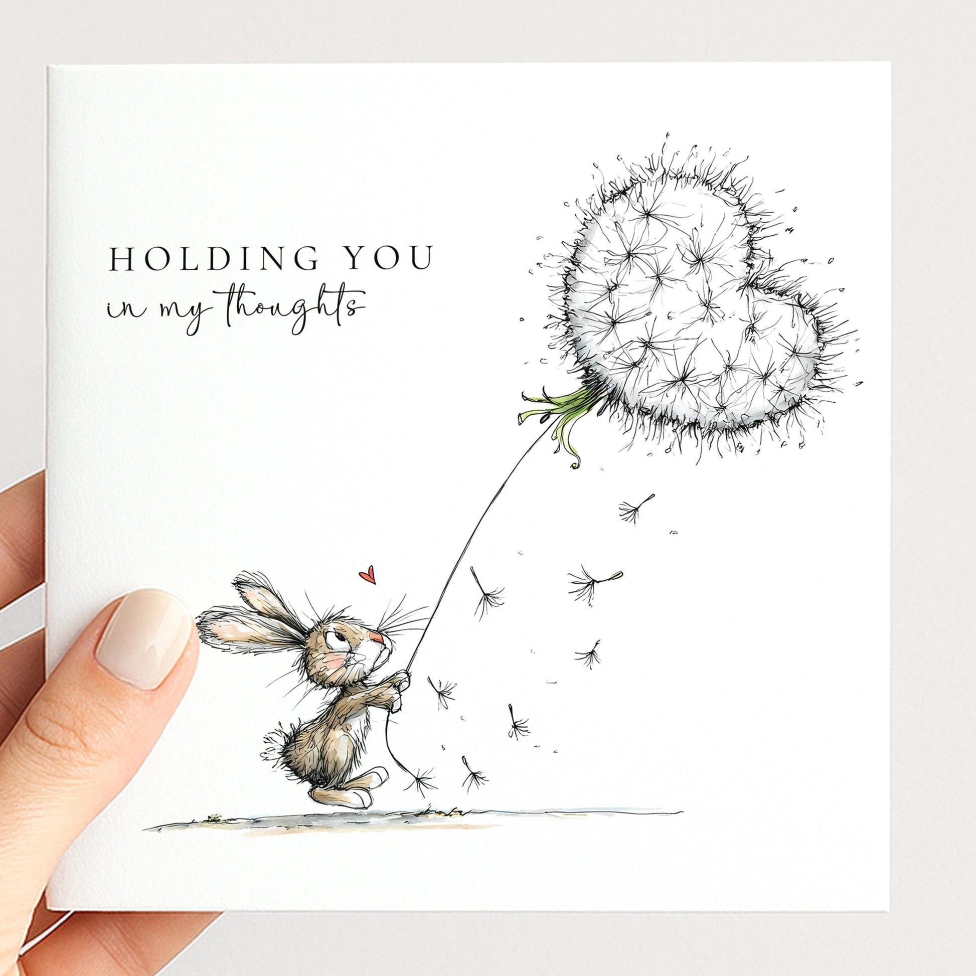 Thinking of You Card, Holding You in My Thoughts, Comfort Card, Support Card for Difficult Times