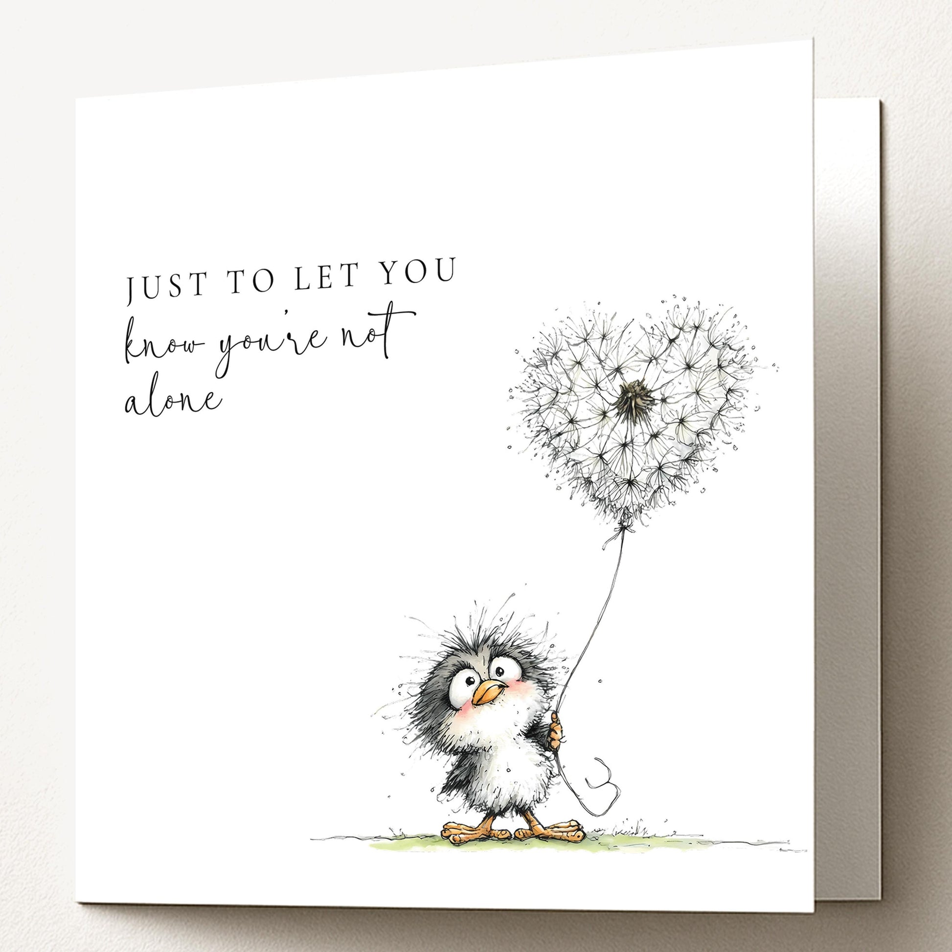 Just to Let You Know You’re Not Alone Card, Thinking of You Card, Comfort Support Card