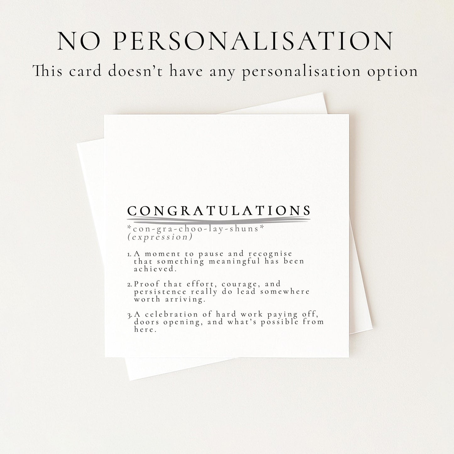 Congratulations Card, Achievement Card, Congratulations Definition Card, New Job Card, Graduation Card