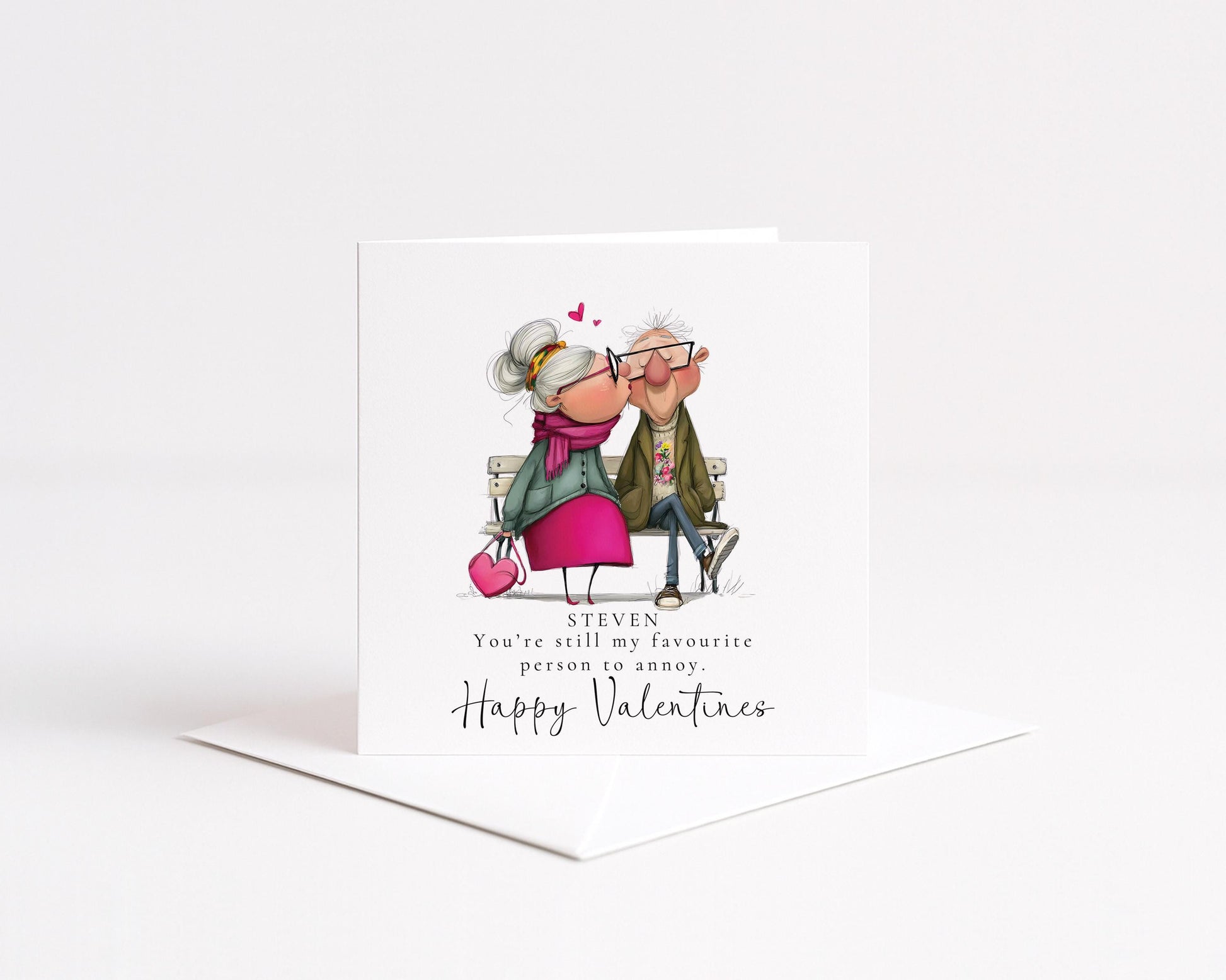 Funny Valentines Card Favourite Person to Annoy, Personalised Valentine Card for Him, Husband Boyfriend Partner Anniversary Card Cute Couple