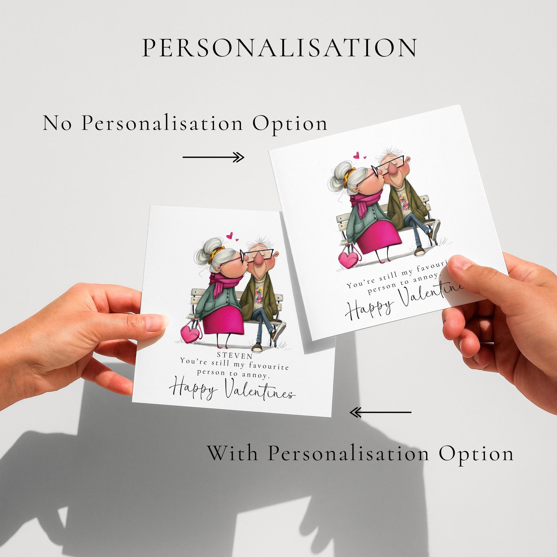 Funny Valentines Card Favourite Person to Annoy, Personalised Valentine Card for Him, Husband Boyfriend Partner Anniversary Card Cute Couple