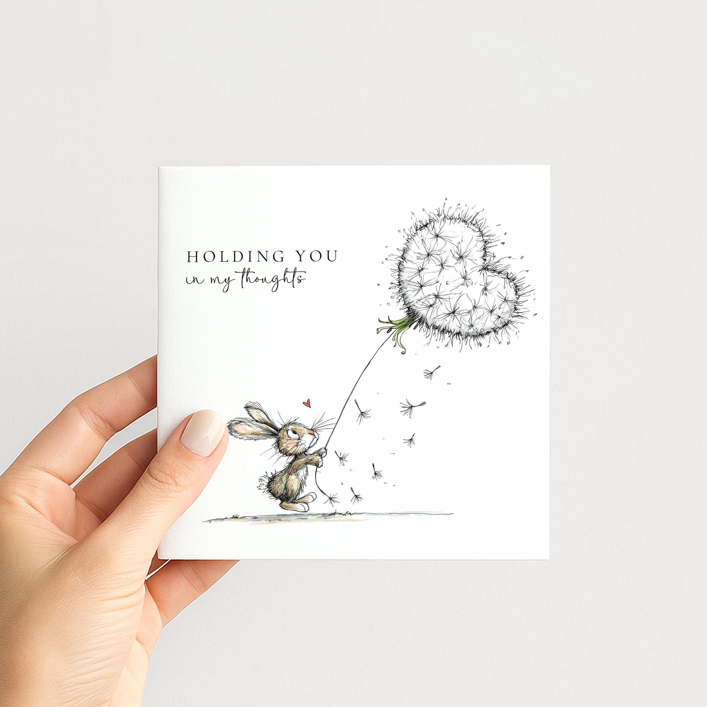 Thinking of You Card, Holding You in My Thoughts, Comfort Card, Support Card for Difficult Times
