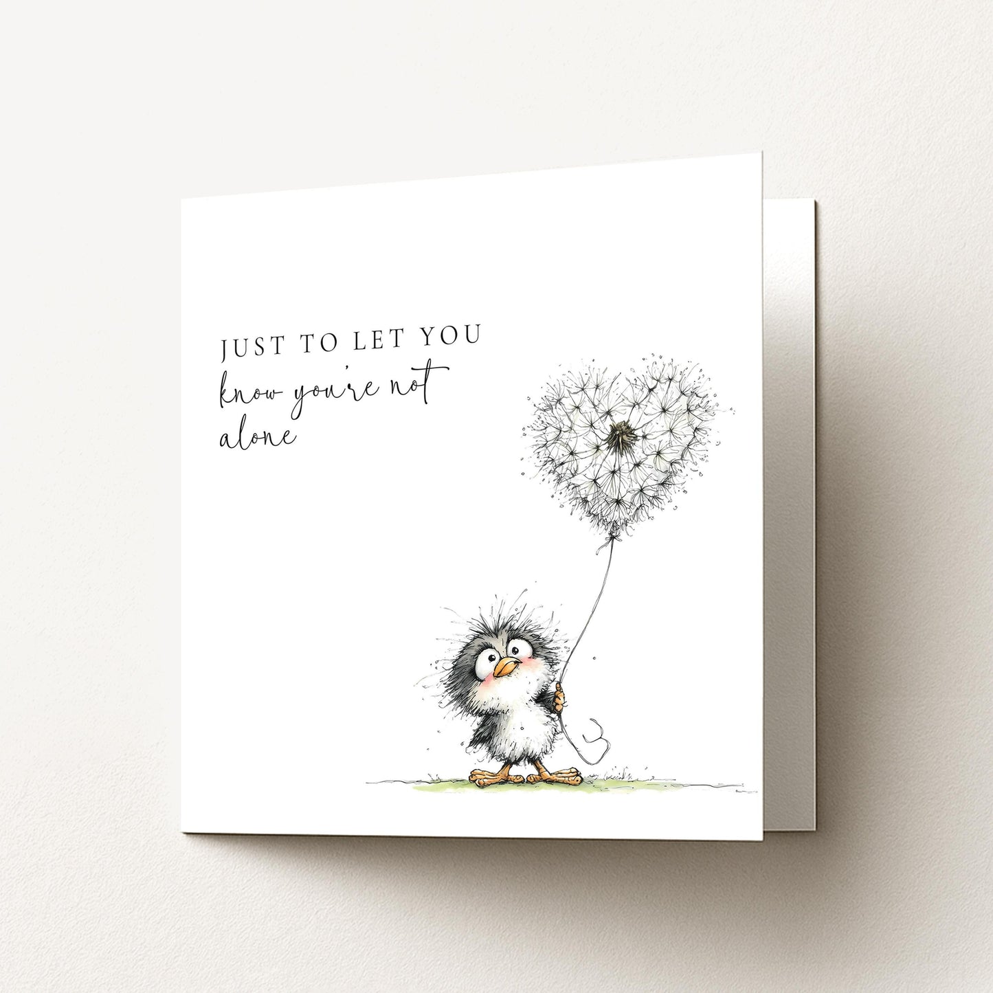 Just to Let You Know You’re Not Alone Card, Thinking of You Card, Comfort Support Card