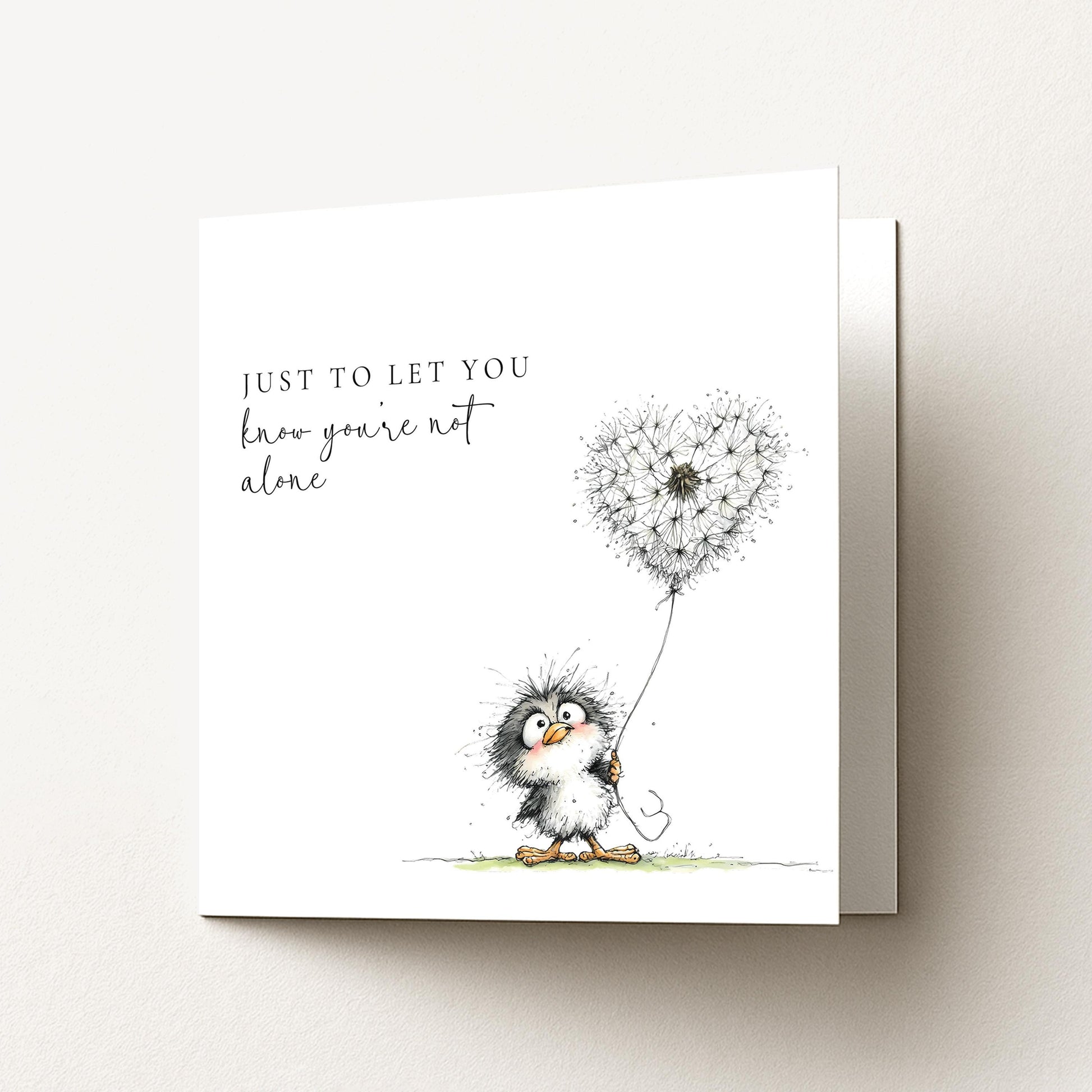 Just to Let You Know You’re Not Alone Card, Thinking of You Card, Comfort Support Card