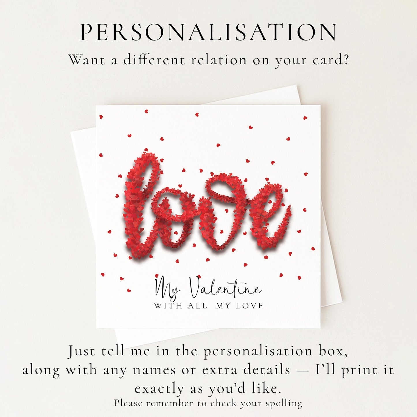 Valentine’s Day Card, Love Heart Valentine Card, Romantic Valentine’s Card, My Valentine Love Card