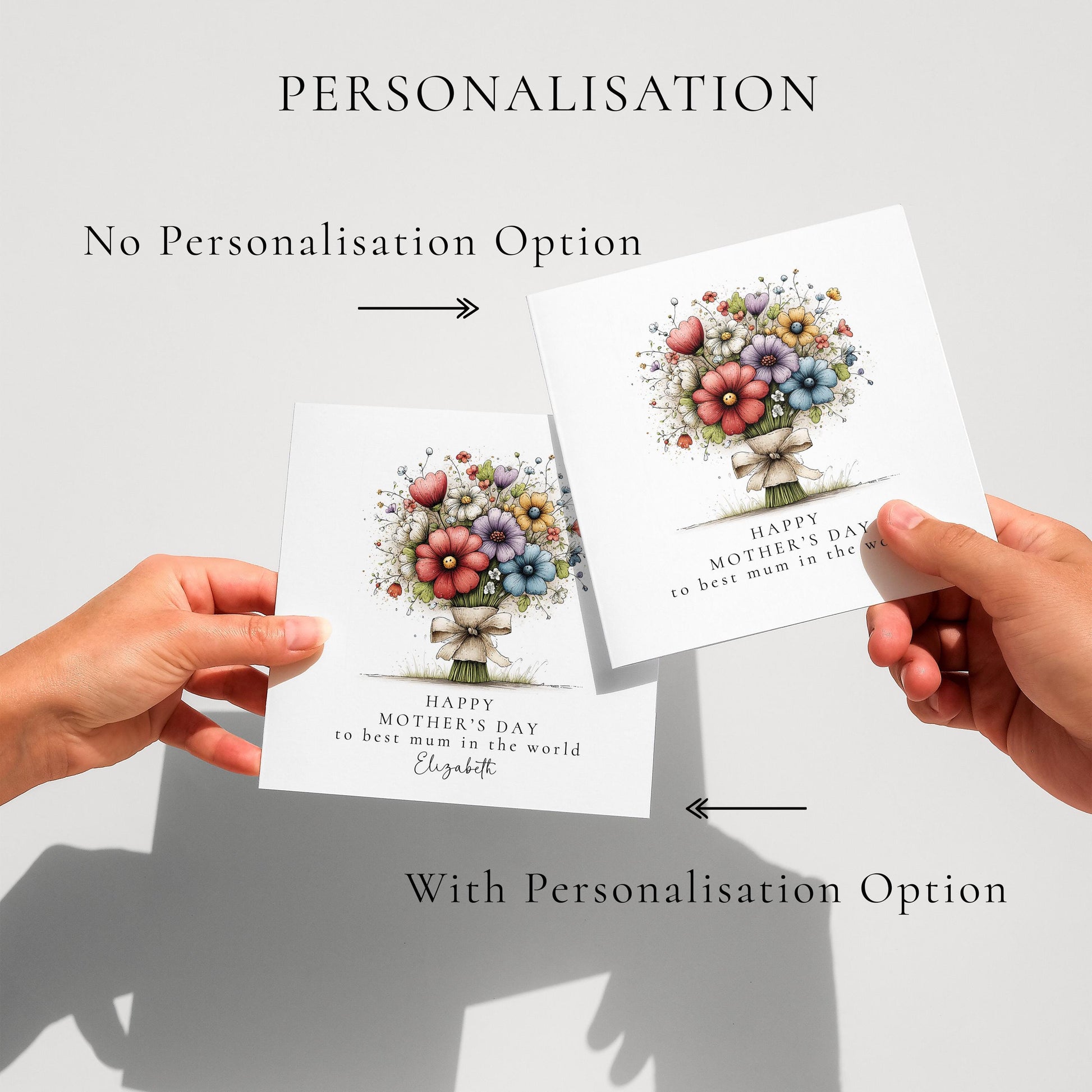 Mother's Day Card – Floral Greeting Card With Colourful Flower Bouquet & Premium Matte Finish