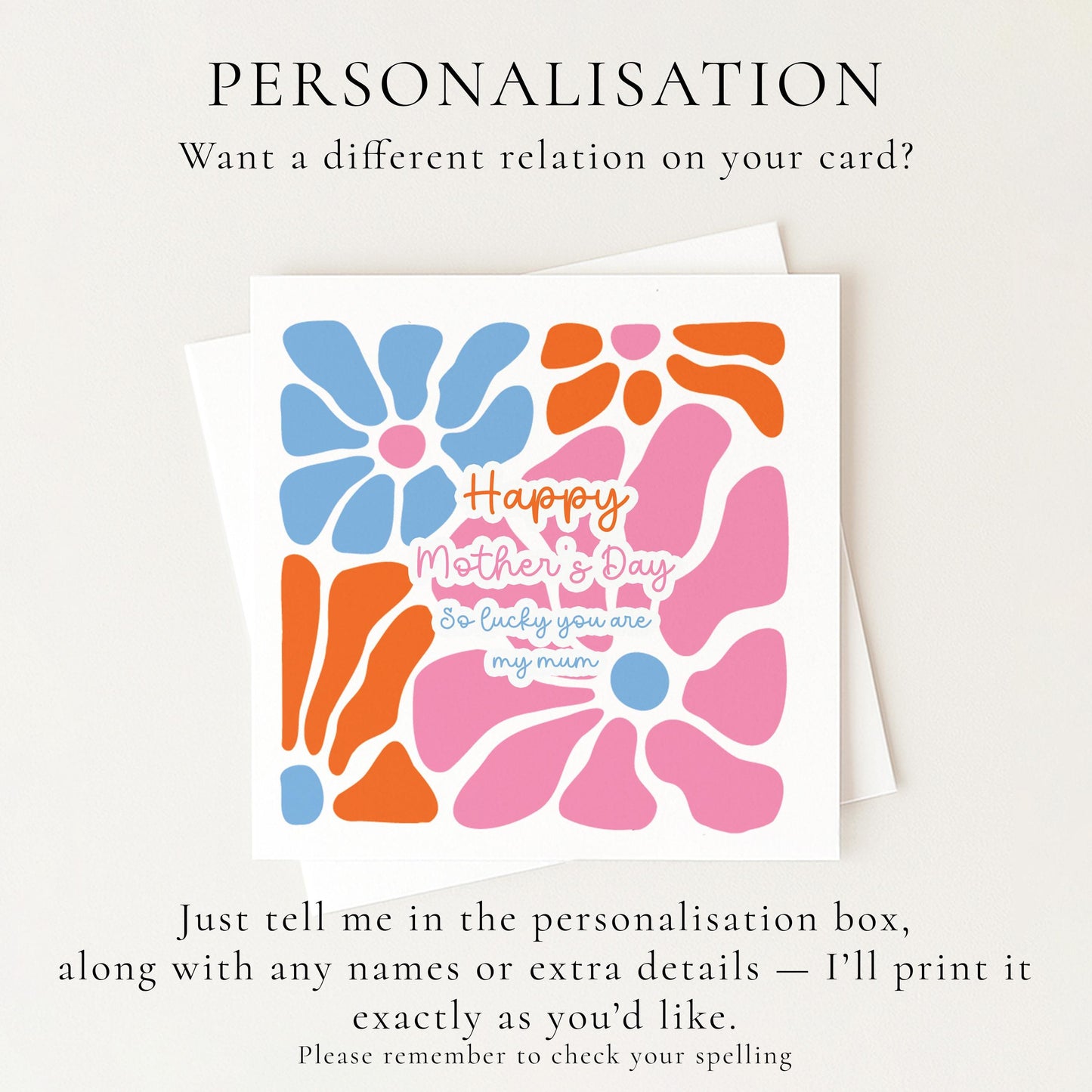 Happy Mothers Day Mum Card