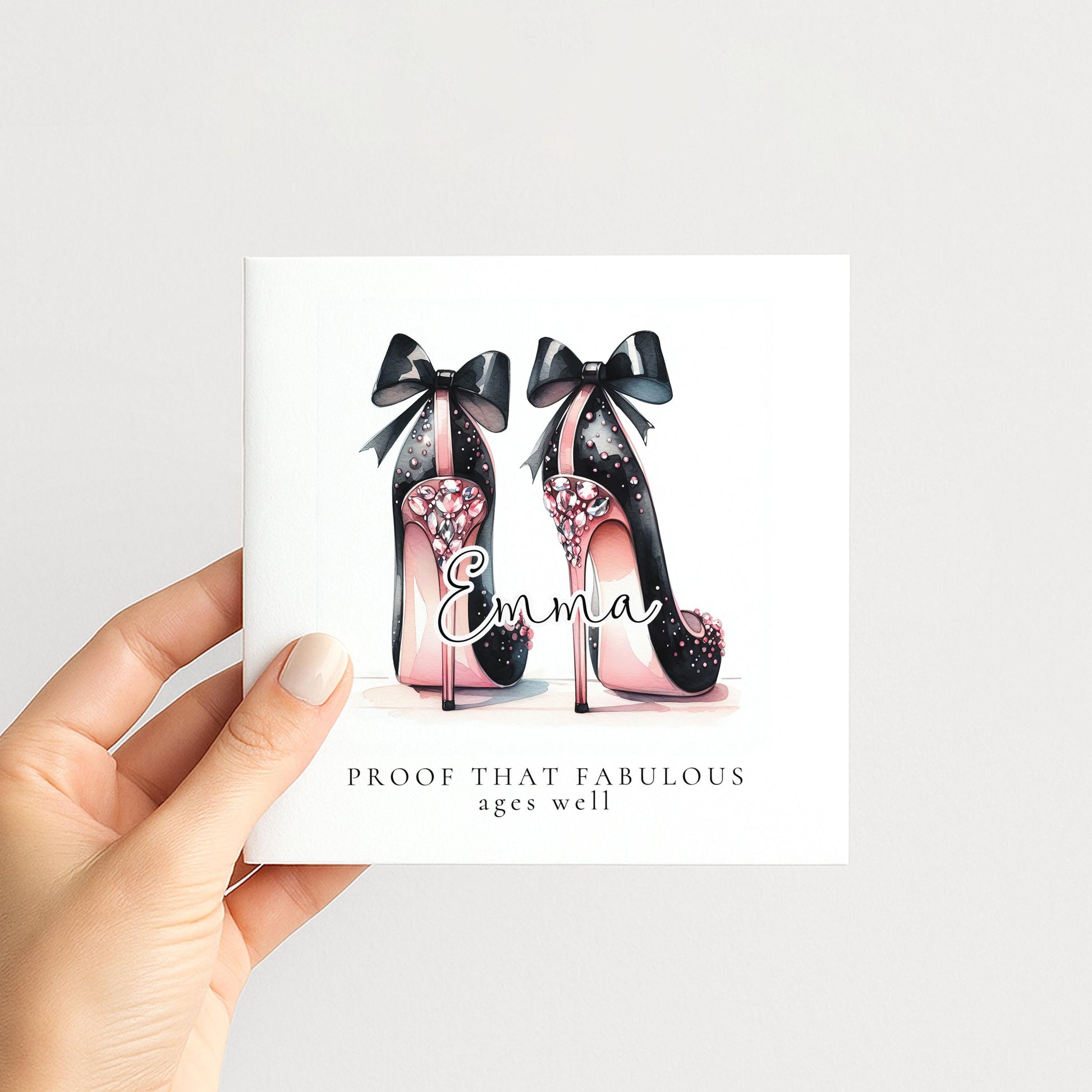 Funny Birthday Card for Her, Proof That Fabulous Ages Well, Glam Heels Birthday Card, Stylish Friend Card, Fashion Lover Gift