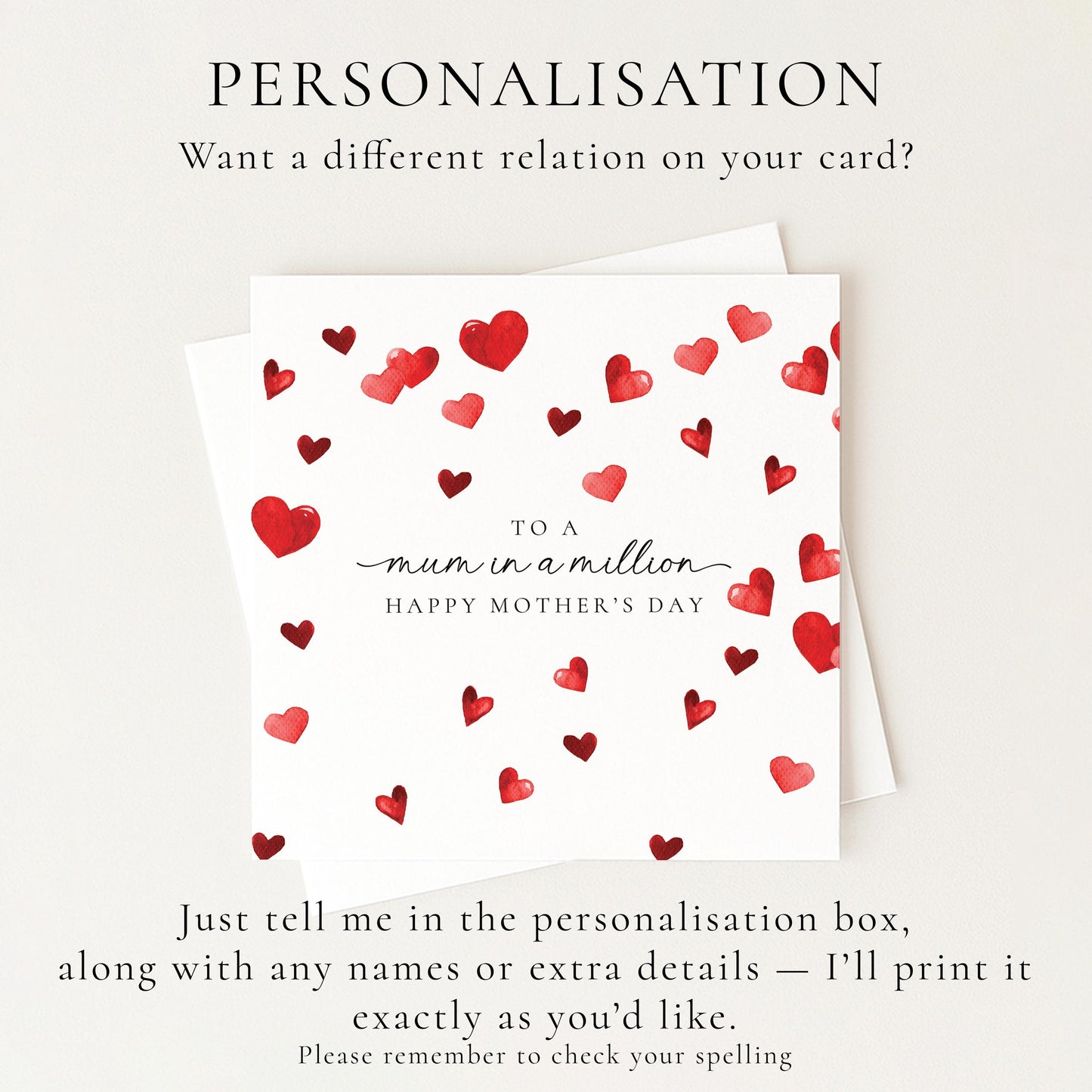 Mum in a Million Mother’s Day Card