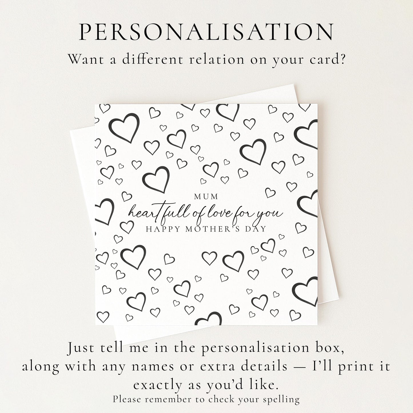 Heart Full of Love Mum Mother’s Day Card