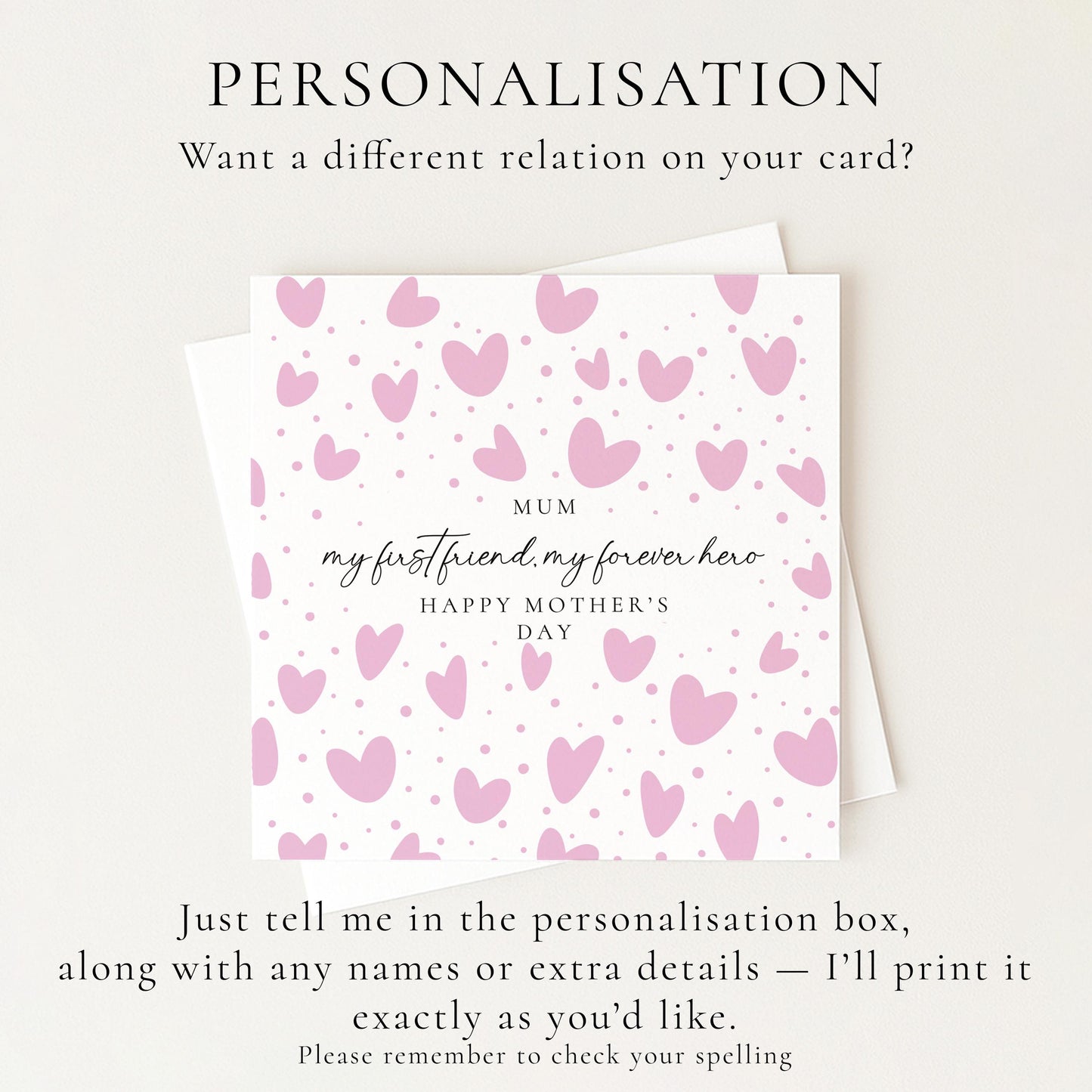 Mum My First Friend My Forever Hero Card