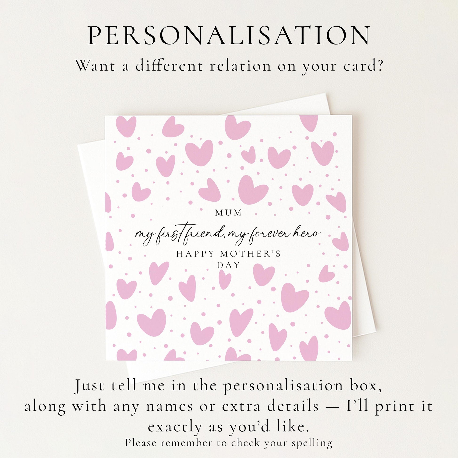 Mum My First Friend My Forever Hero Card