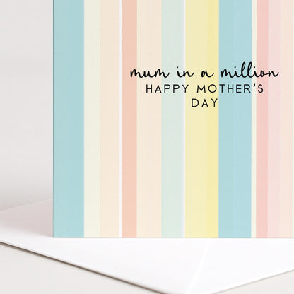 Mum In A Million Mothers Day Card