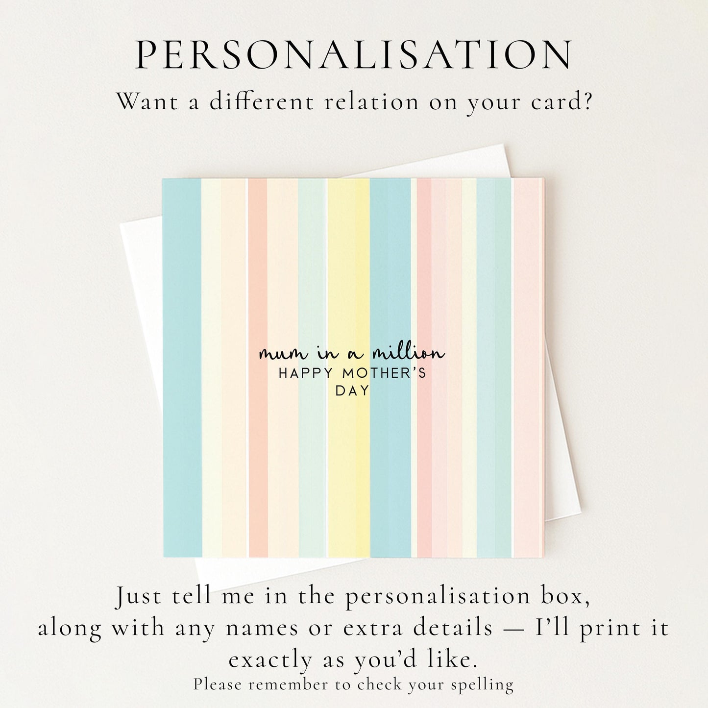 Mum In A Million Mothers Day Card