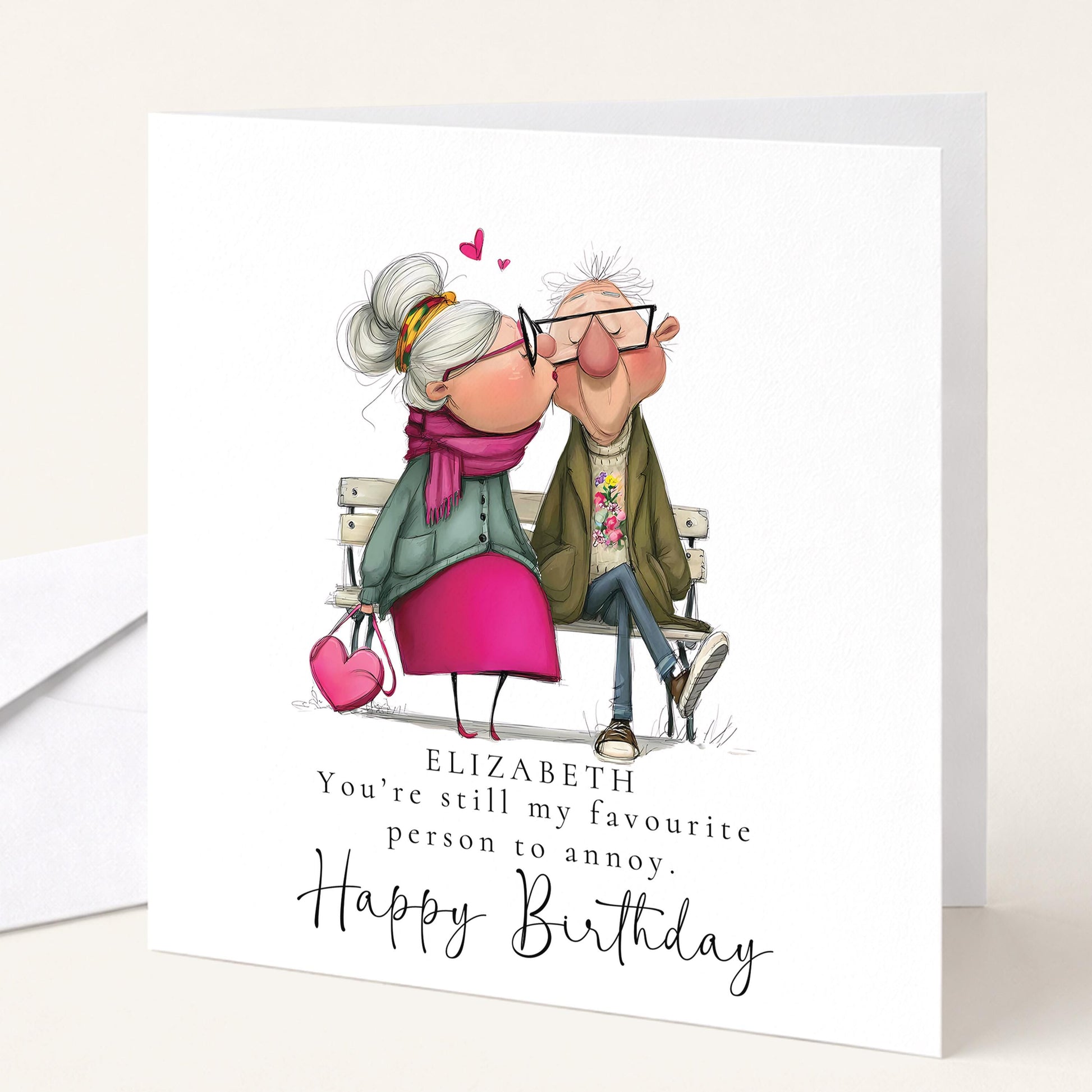 Funny Wife Birthday Card, Cute Romantic Birthday Card for Wife, Husband to Wife Card, Love Birthday Card, Personalised Wife Card