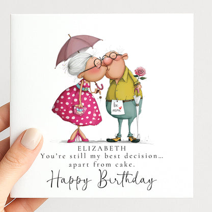 Funny Wife Birthday Card, Romantic Birthday Card for Wife, Cute Love Card from Husband, Personalised Wife Birthday Card