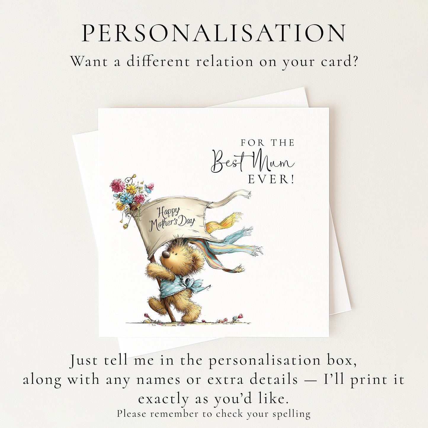 Mothers Day Card From Child