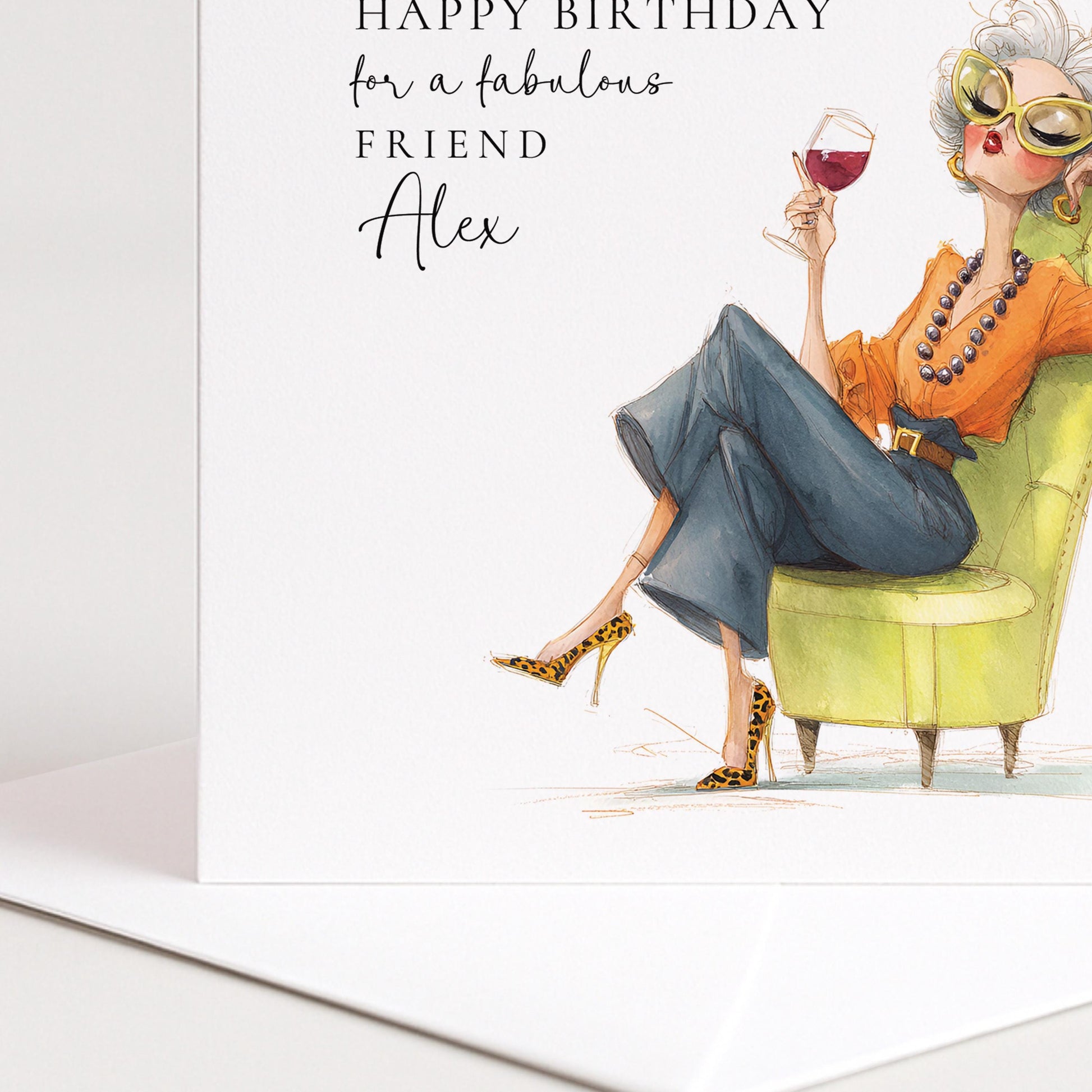 Funny Birthday Card for Friend, Sassy Birthday Card, Personalised Name Design, Menopause Birthday Card, Humorous Greeting