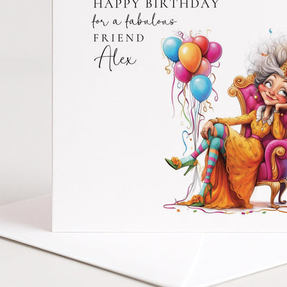 Funny Friend Birthday Card, Menopause Birthday Card, Humorous Birthday Card for Friend, Fabulous Friend Card, Hot Flush Birthday
