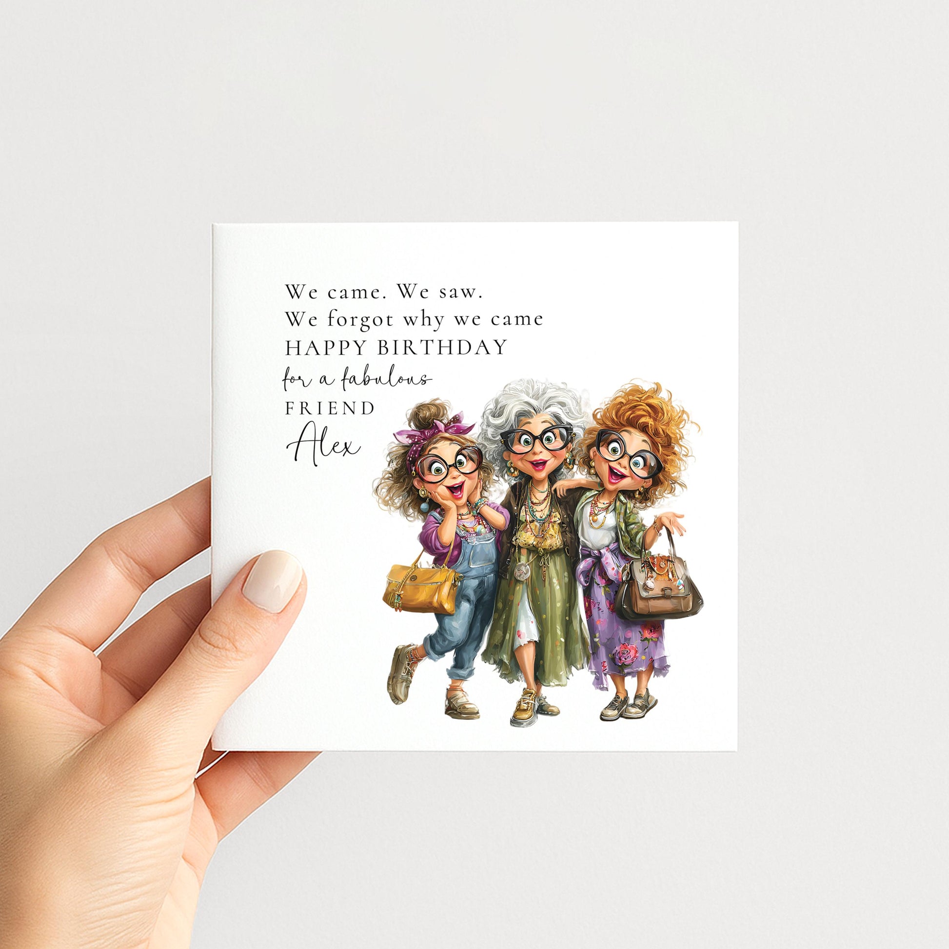 Funny Friend Birthday Card, Forgetful Birthday Card, Humorous Birthday Card for Friend, Midlife Birthday, Fabulous Friend Card