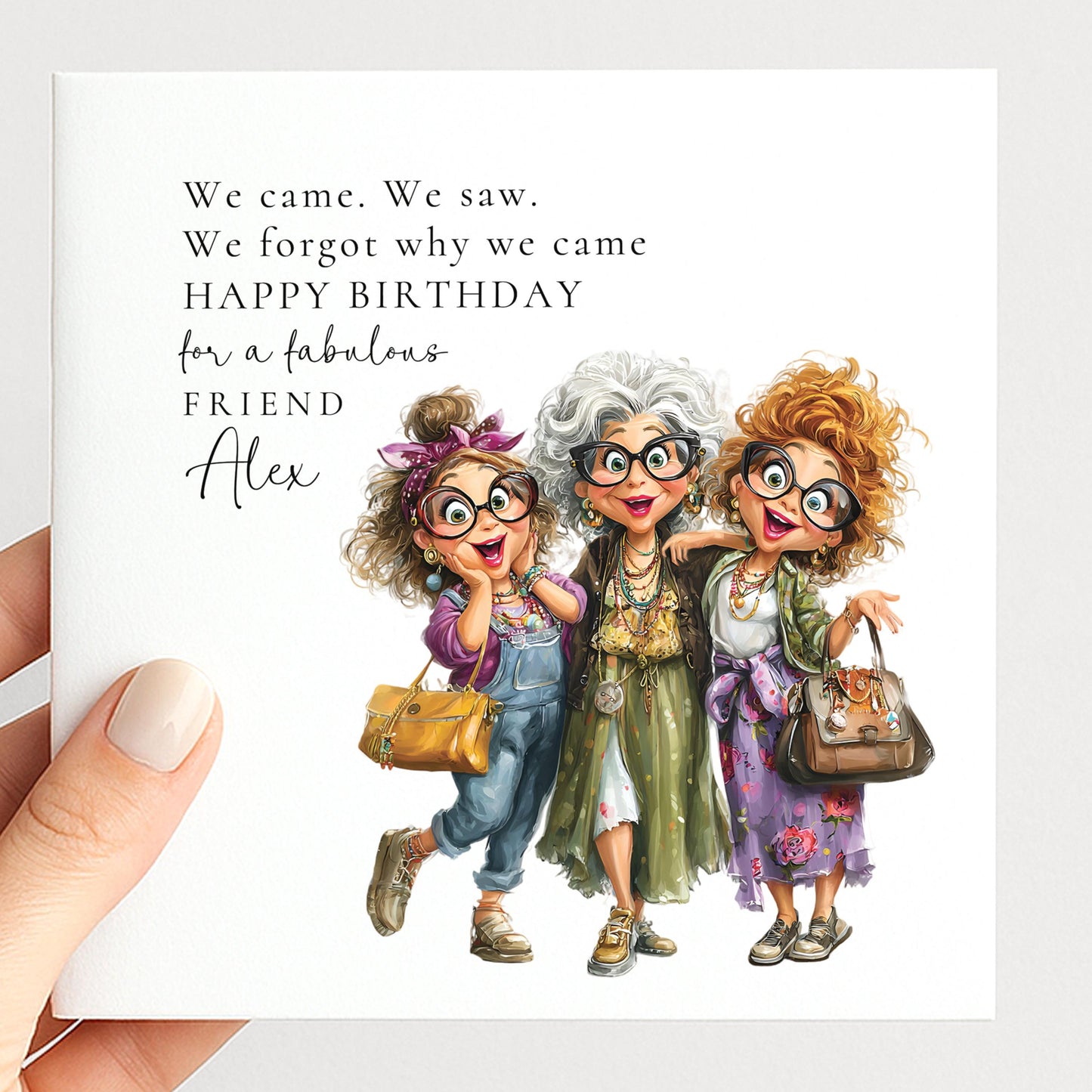 Funny Friend Birthday Card, Forgetful Birthday Card, Humorous Birthday Card for Friend, Midlife Birthday, Fabulous Friend Card