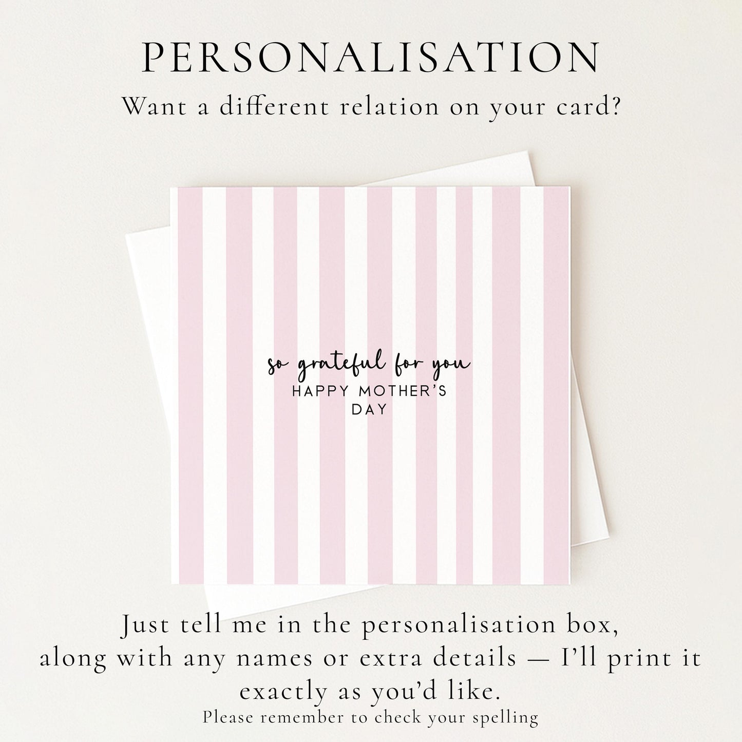 So Grateful For You Mothers Day Card