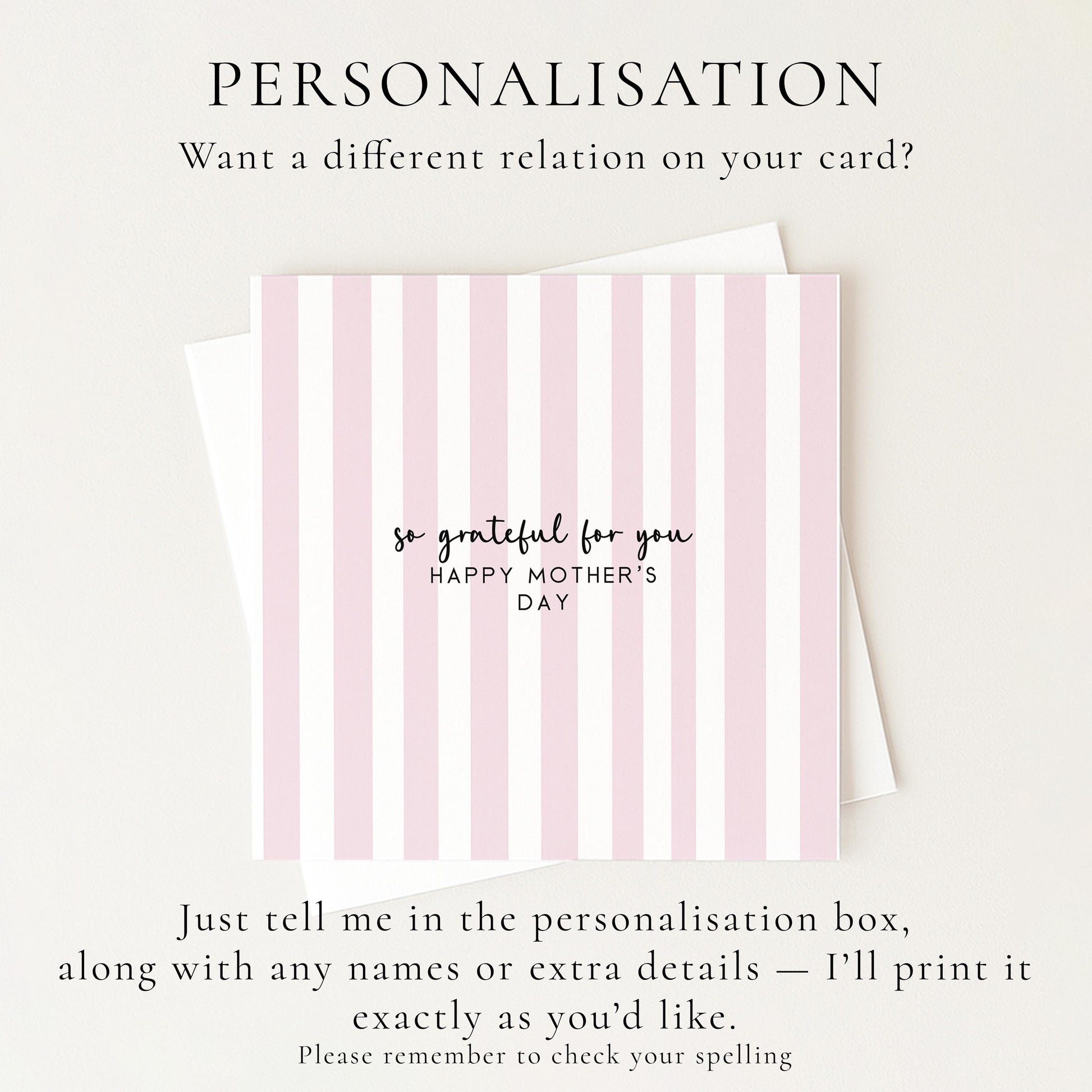 So Grateful For You Mothers Day Card