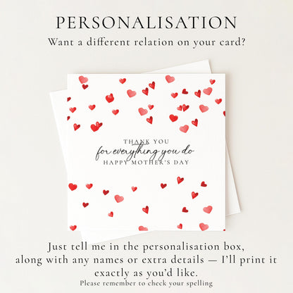 Thank You Mum Mother’s Day Card