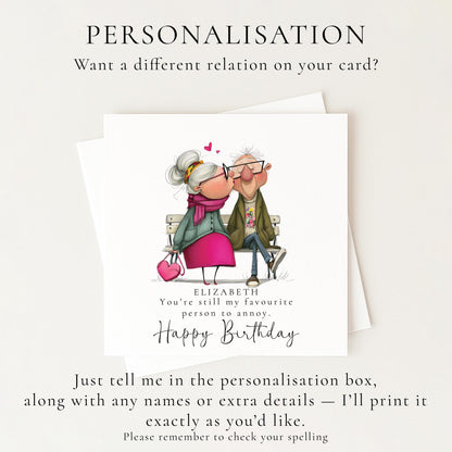 Funny Wife Birthday Card, Cute Romantic Birthday Card for Wife, Husband to Wife Card, Love Birthday Card, Personalised Wife Card