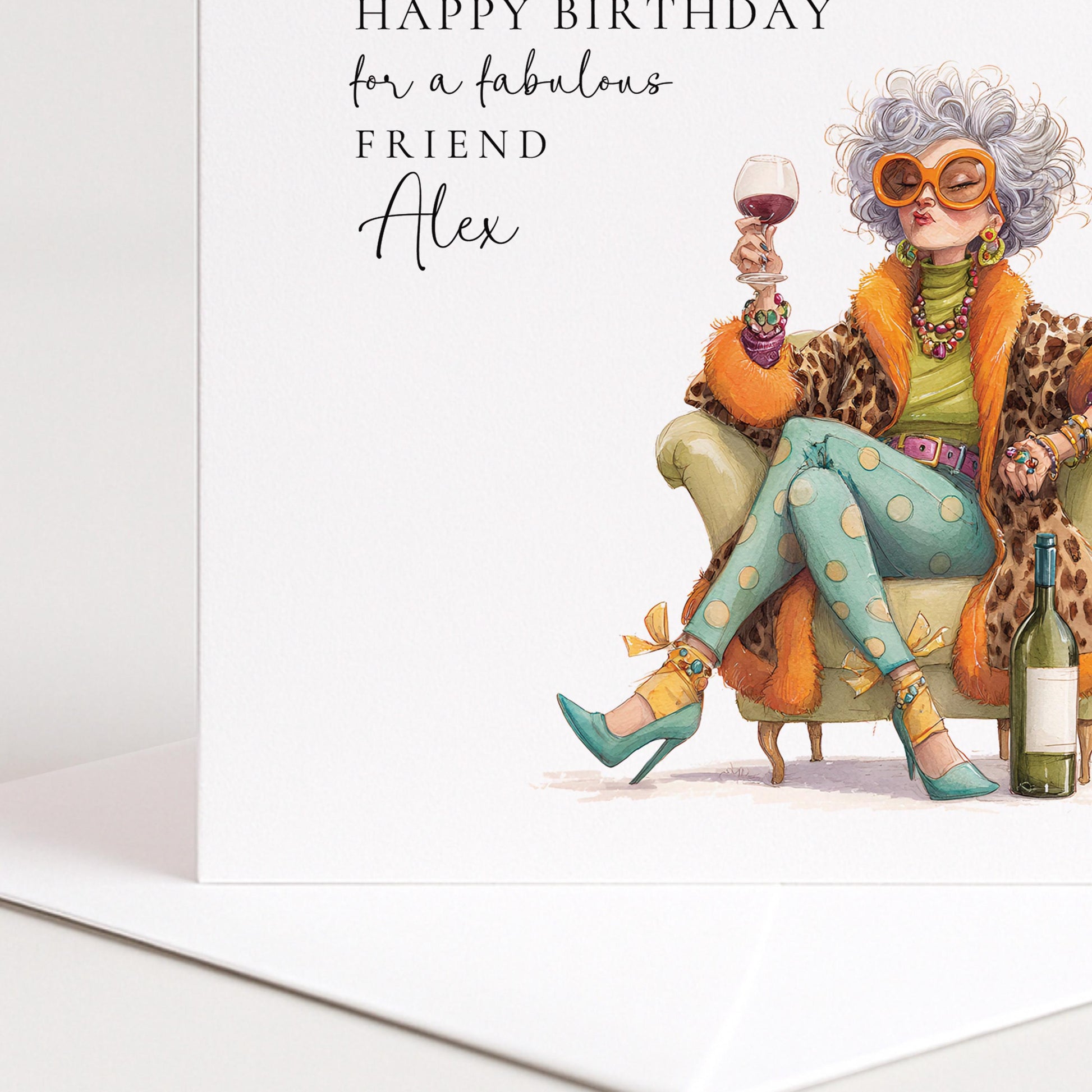 Funny Birthday Card for Friend, Sassy Friend Birthday Card, Personalised Name Design, Funny Menopause Card, Humorous Greeting