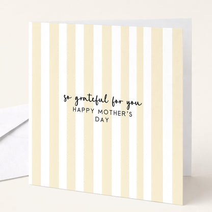 So Grateful For You Mothers Day Card