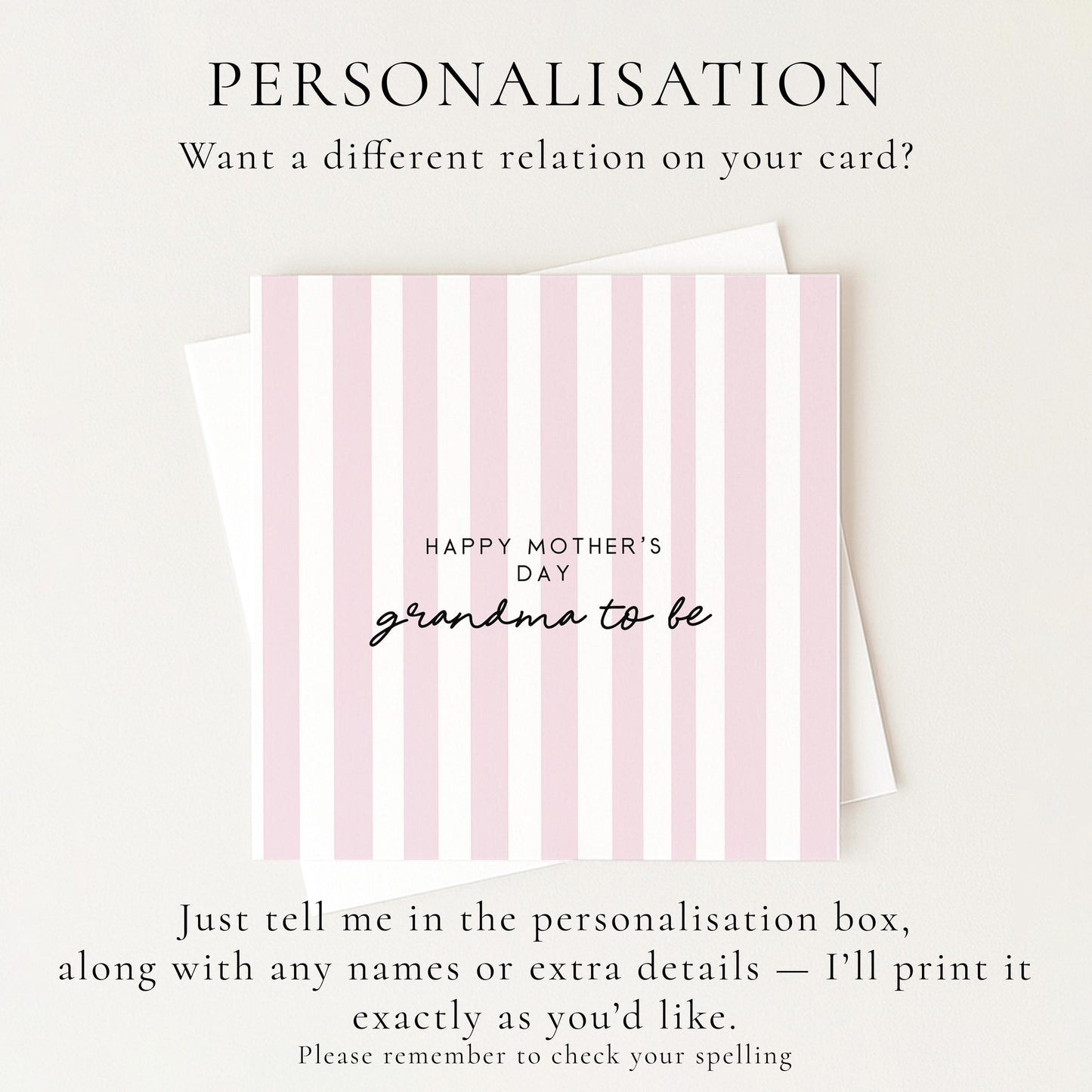 Grandma To Be Mother’s Day Card