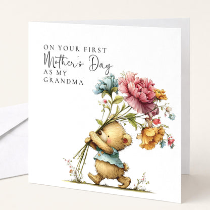 First Mothers Day Card from Grandchild, First Mothers Day as My Grandma, Mothers Day Card, New Grandparent Gift
