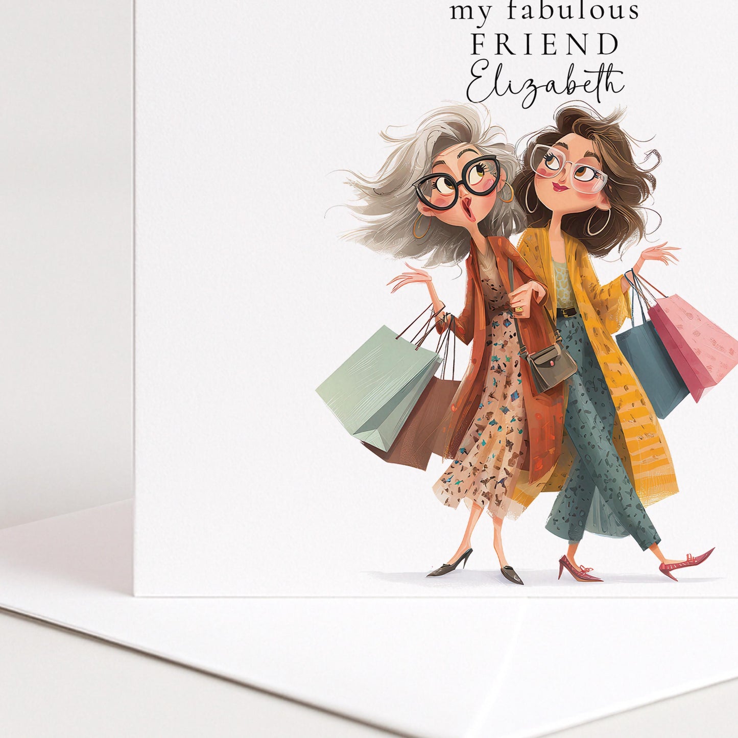 Funny Birthday Card for Friend, Shopping Birthday Card, Lethal Combination Card, Best Friend Card, Personalised Friend Card